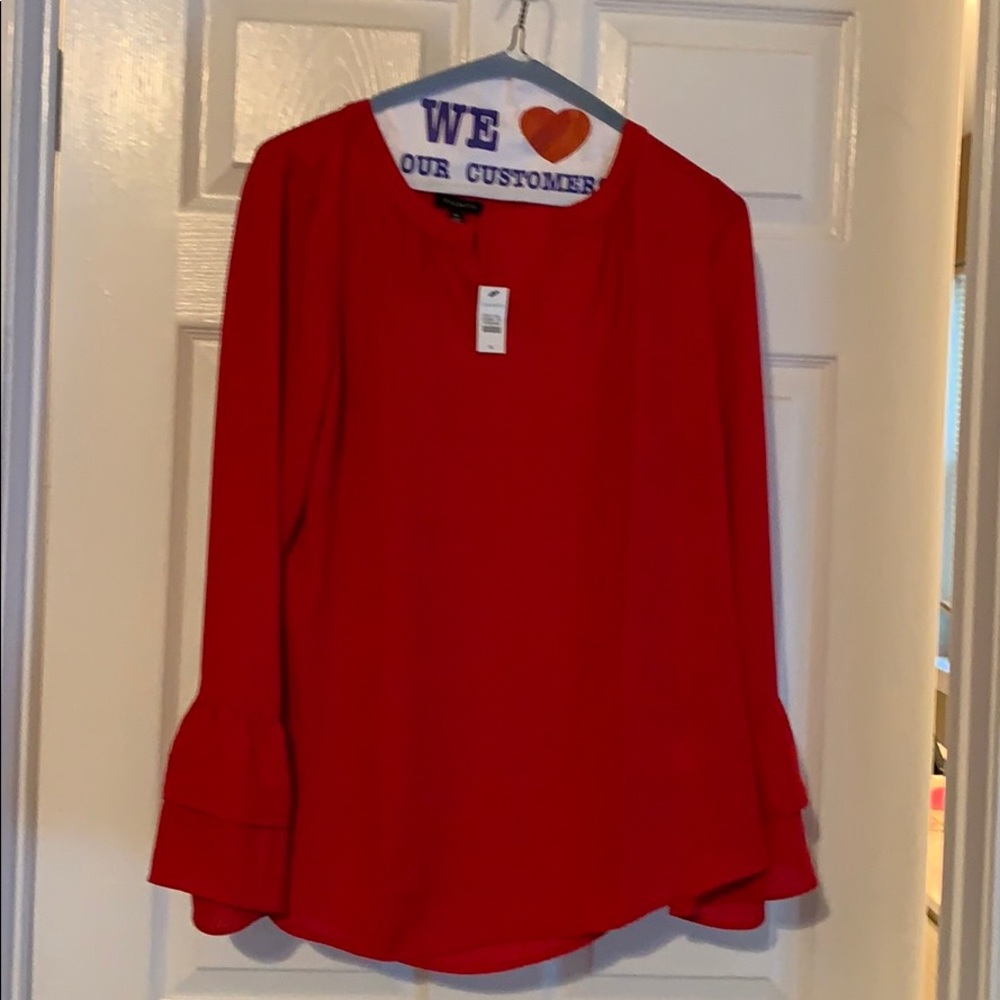 Talbots new sheer blouse